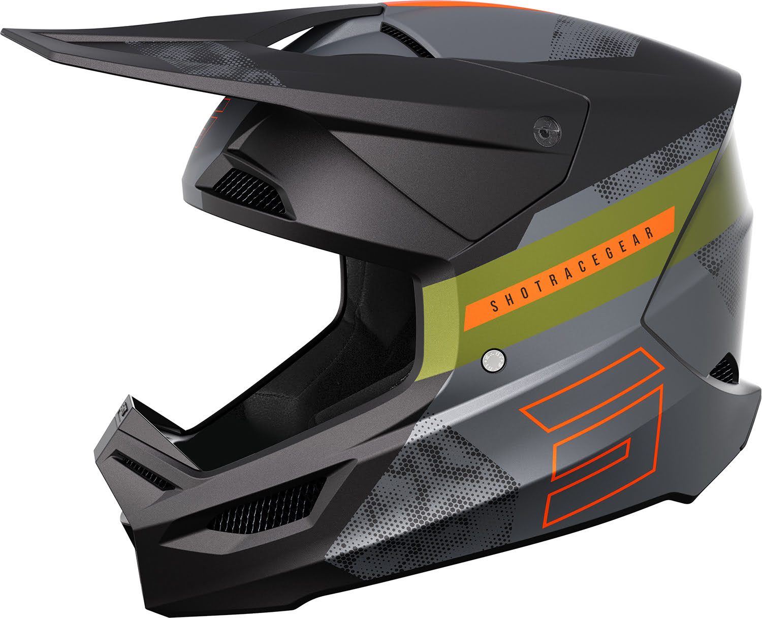 Capacete FURIOUS PATROL Preto / Caqui Mate SHOT