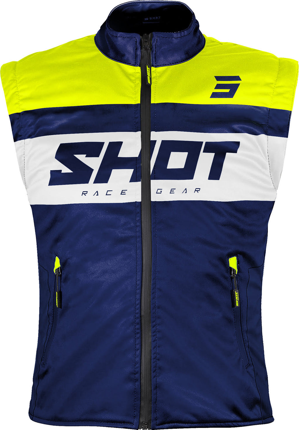 Casaco S / Mangas BODYWARMER LITE 3.0 Azul Marinho / Amarelo Neo SHOT