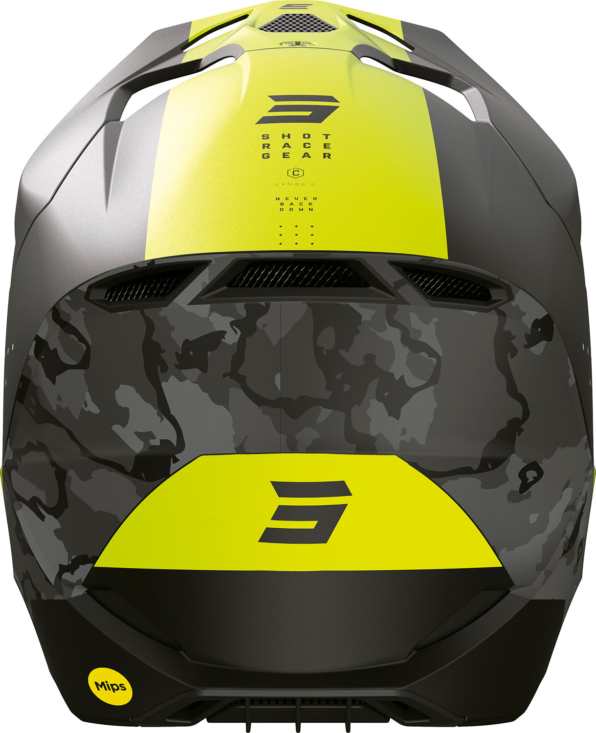 Capacete RACE CAMO Amarelo Neon Mate SHOT