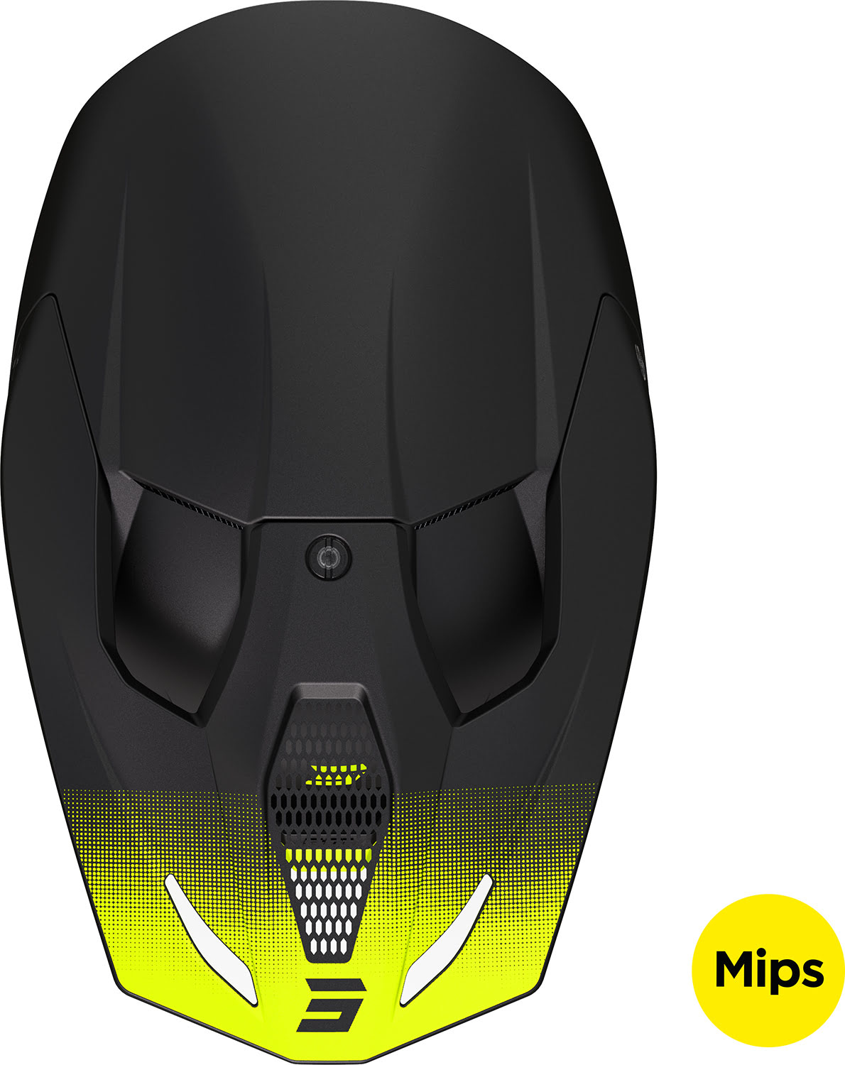 Capacete RACE DRAW Preto / Amarelo Neon Mate SHOT