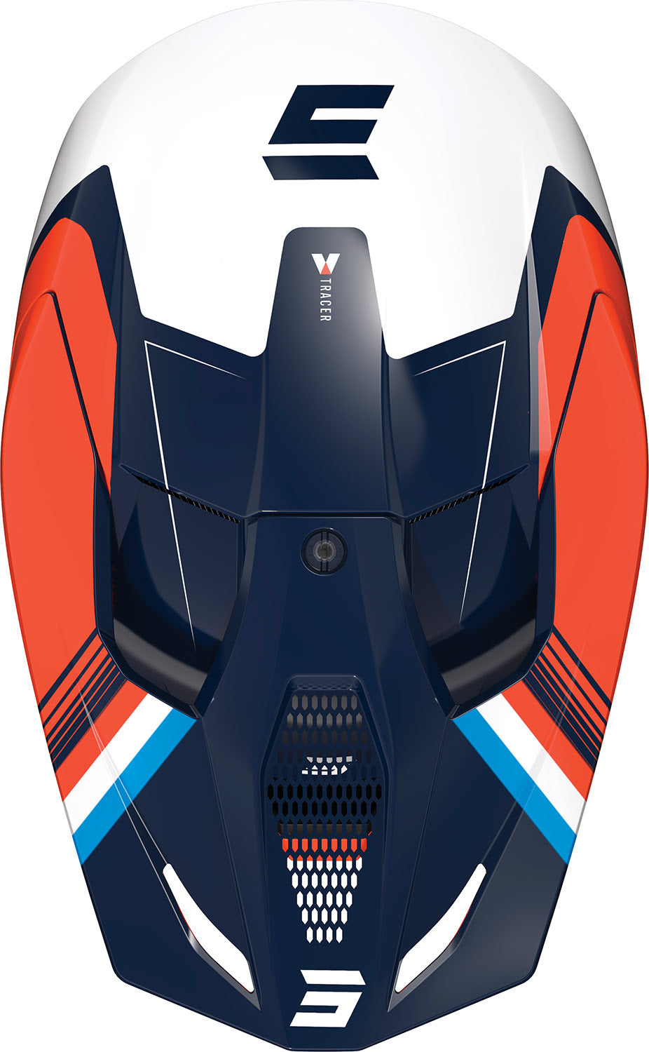 Capacete RACE TRACER Laranja Neon Brilho SHOT