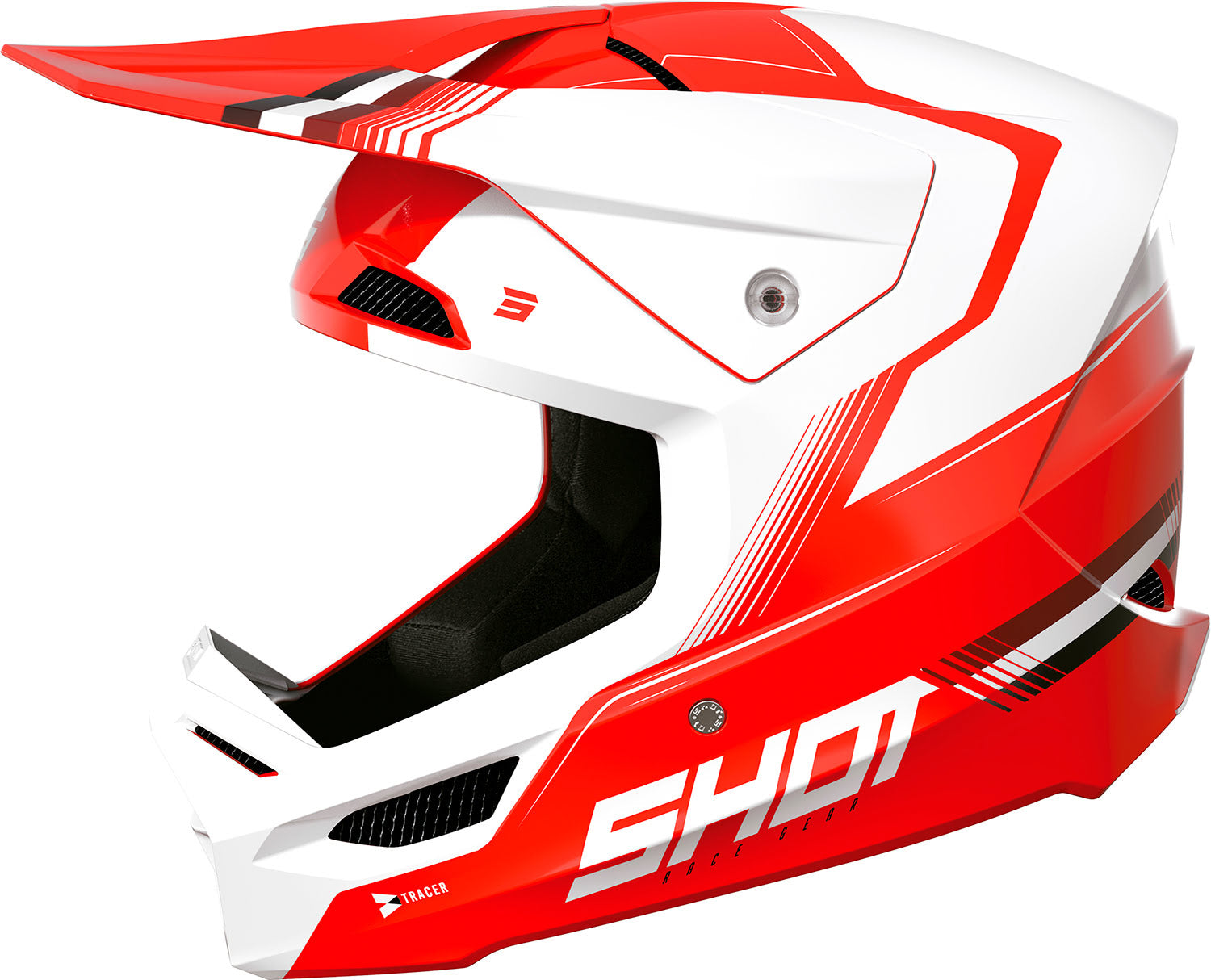 Capacete RACE TRACER Vermelho Brilho SHOT