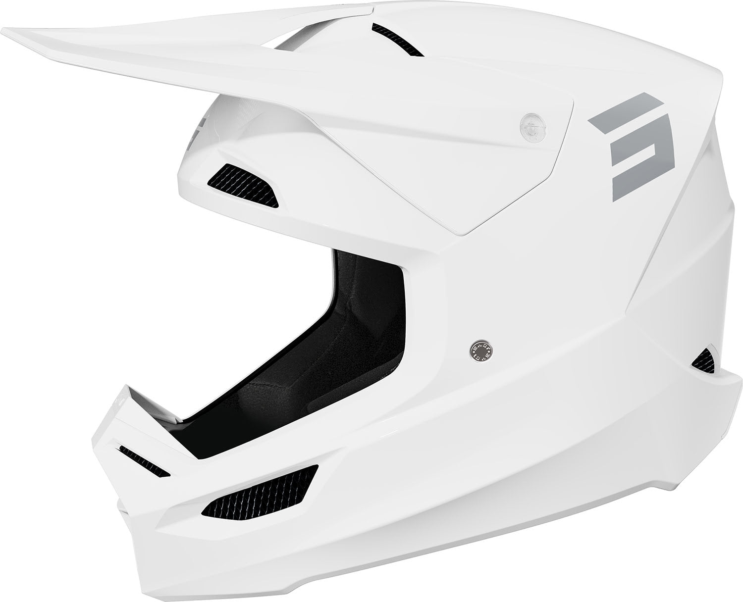 Capacete FURIOUS SOLID Branco Brilhante SHOT