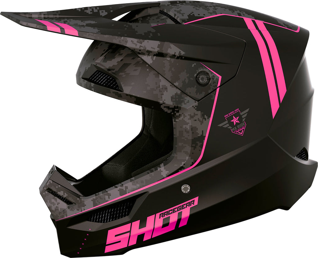 Capacete FURIOUS ARMY Rosa Mate SHOT