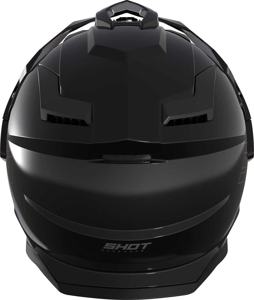 Capacete c / Viseira TREK SOLID Preto Brilhante SHOT