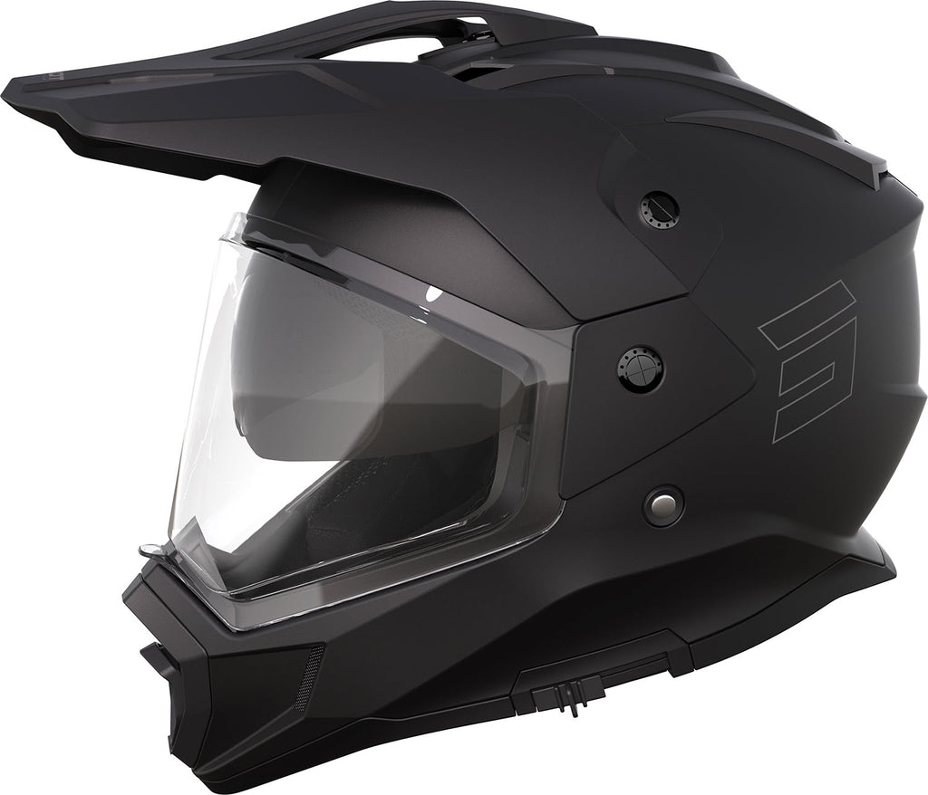 Capacete c / Viseira TREK SOLID Preto Mate SHOT