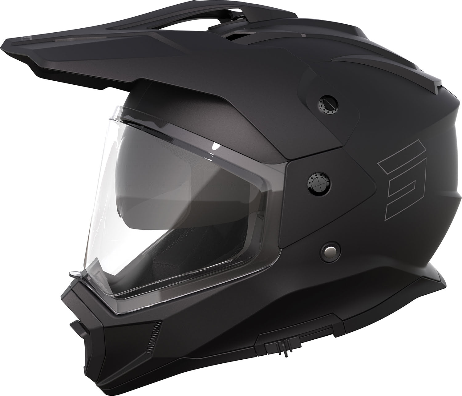 Capacete c / Viseira TREK SOLID Preto Mate SHOT