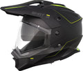 Capacete c / Viseira TREK RALLY Preto / Amarelo Neon Mate SHOT