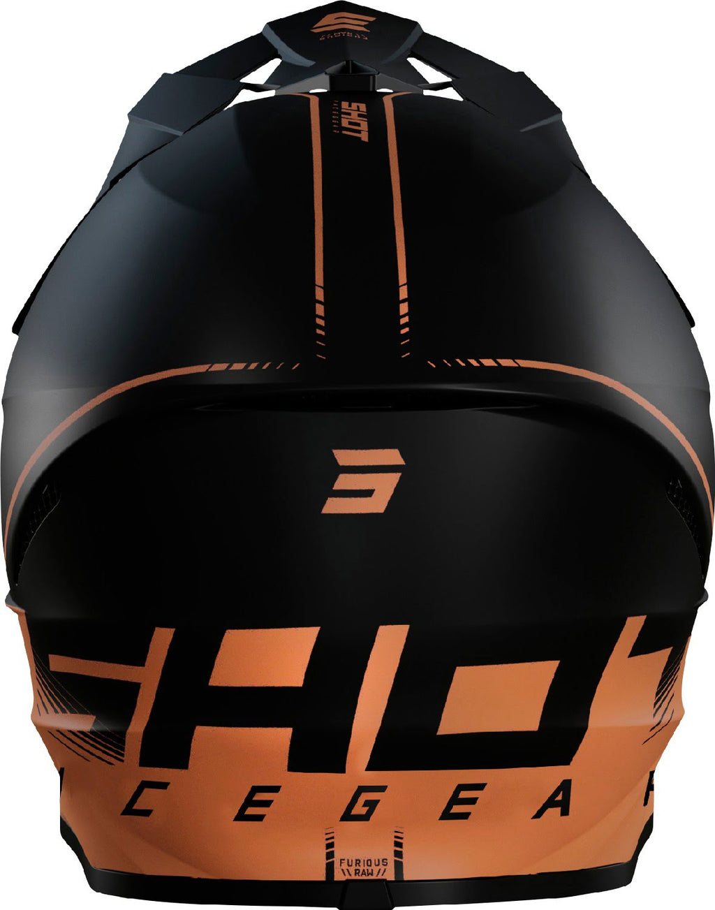 Capacete FURIOUS RAW 3.0 Preto / Bronze Mate SHOT