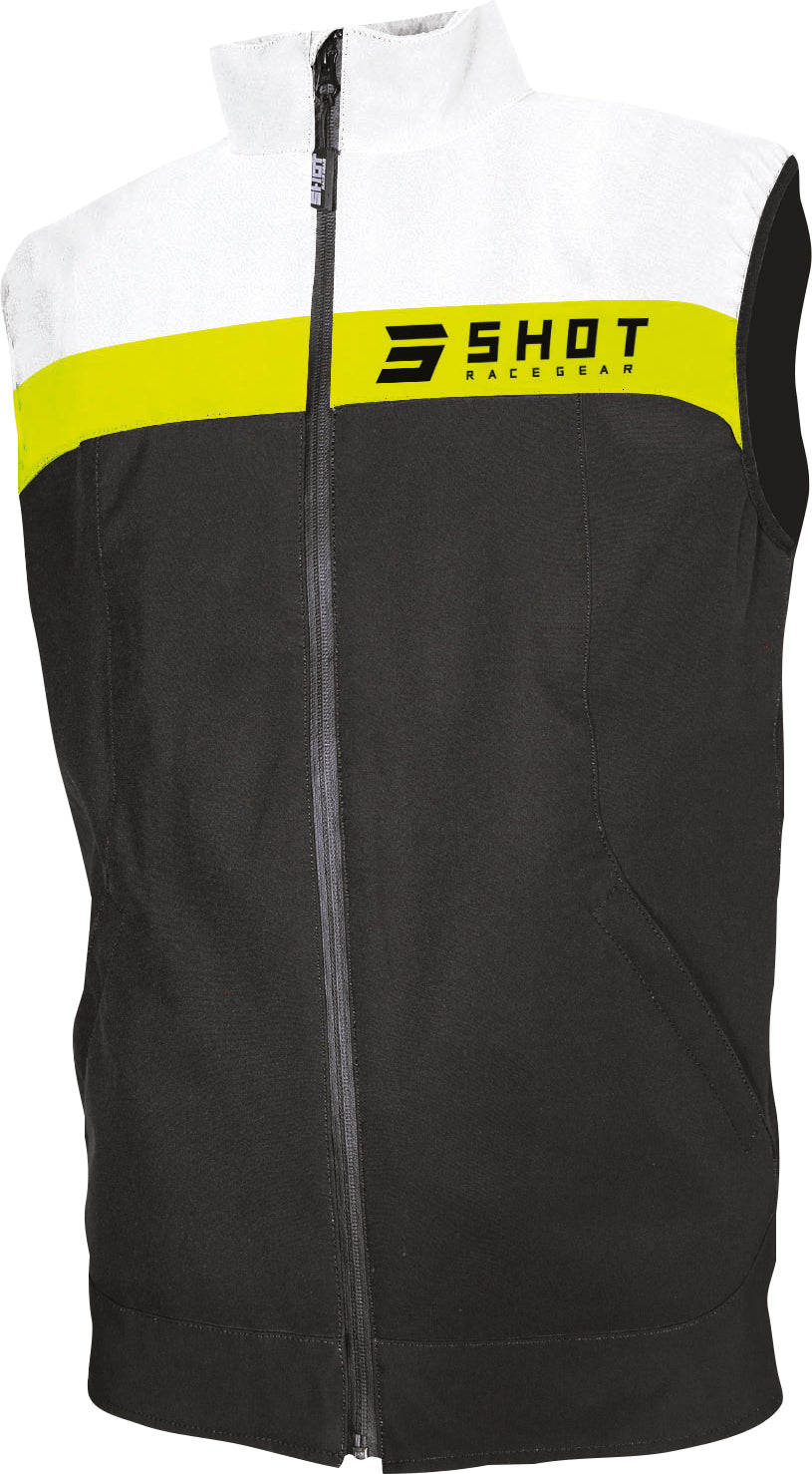 Casaco S / Mangas BODYWARMER LITE 2.0 Preto / Amarelo Neon SHOT