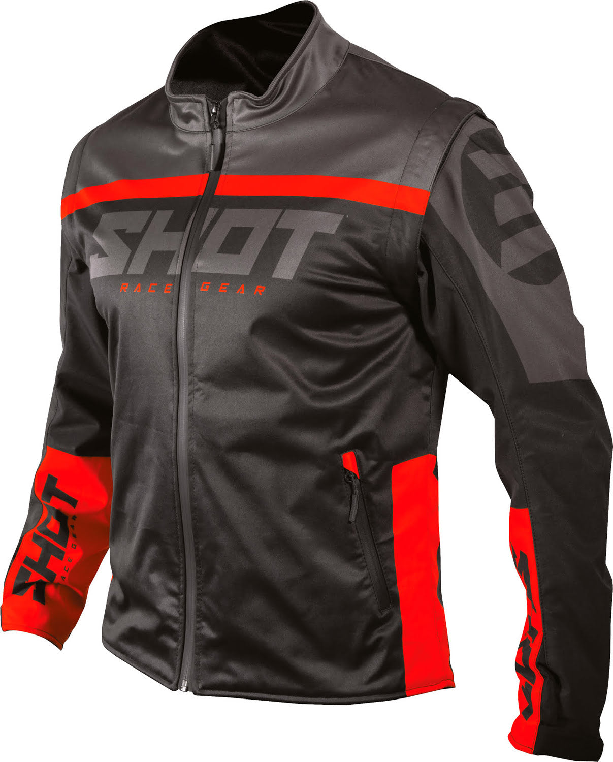 Casaco SOFTSHELL LITE 2.0 Preto / Vermelho SHOT