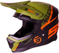 Capacete FURIOUS STORM Preto / Caqui / Laranja mate SHOT