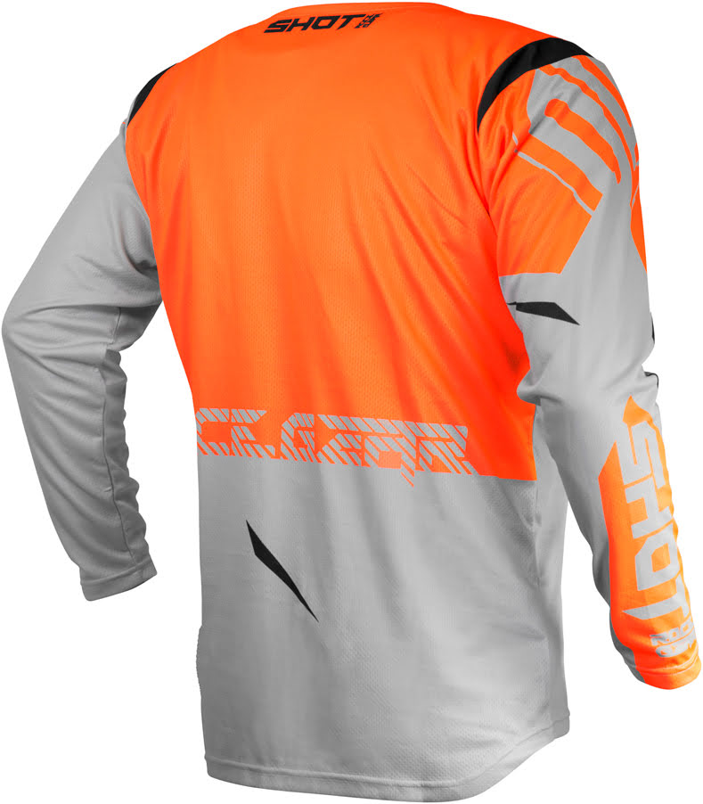 Camisola CONTACT TRUST Cinza claro / Laranja neon SHOT