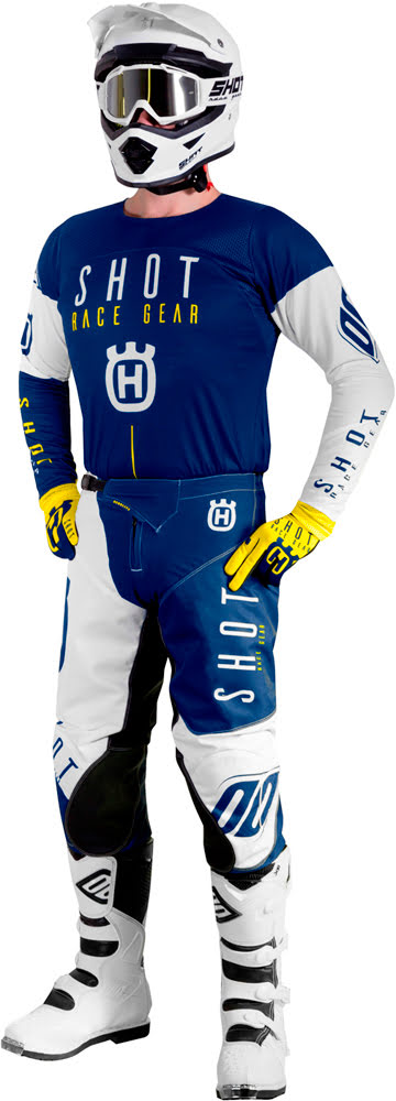 Calças AEROLITE HUSQVARNA Azul / Amarela SHOT