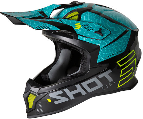 Capacete LITE CORE Preto / Azul brilho SHOT