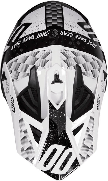 Capacete LITE CARBON RUSH Carbono / Preto brilho SHOT