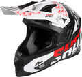 Capacete LITE CARBON RUSH Carbono / Preto / Vermelho brilho SHOT