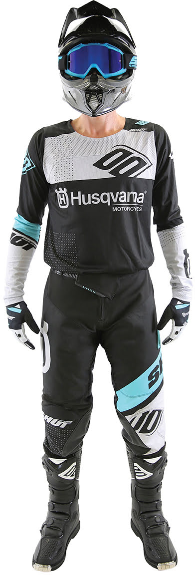 Calças AEROLITE HUSQVARNA Azul / Cinza SHOT
