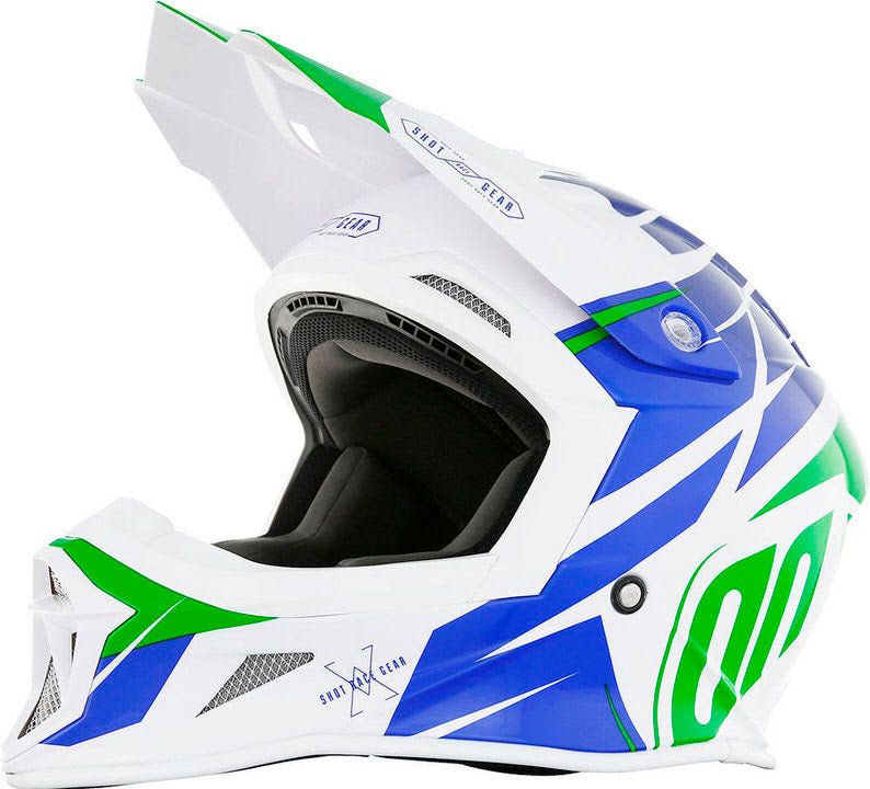 Capacete STRIKER EXOD Azul / Verde SHOT