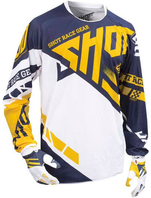 Camisola CONTACT RACEWAY Amarela / Azul SHOT