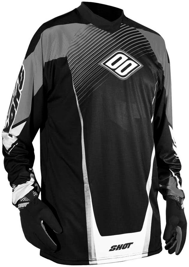 Camisola ATV Preta SHOT