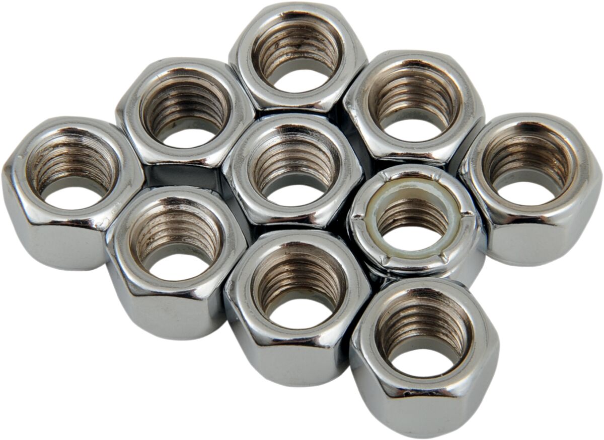 3/8-16 CHR NYLON NUT