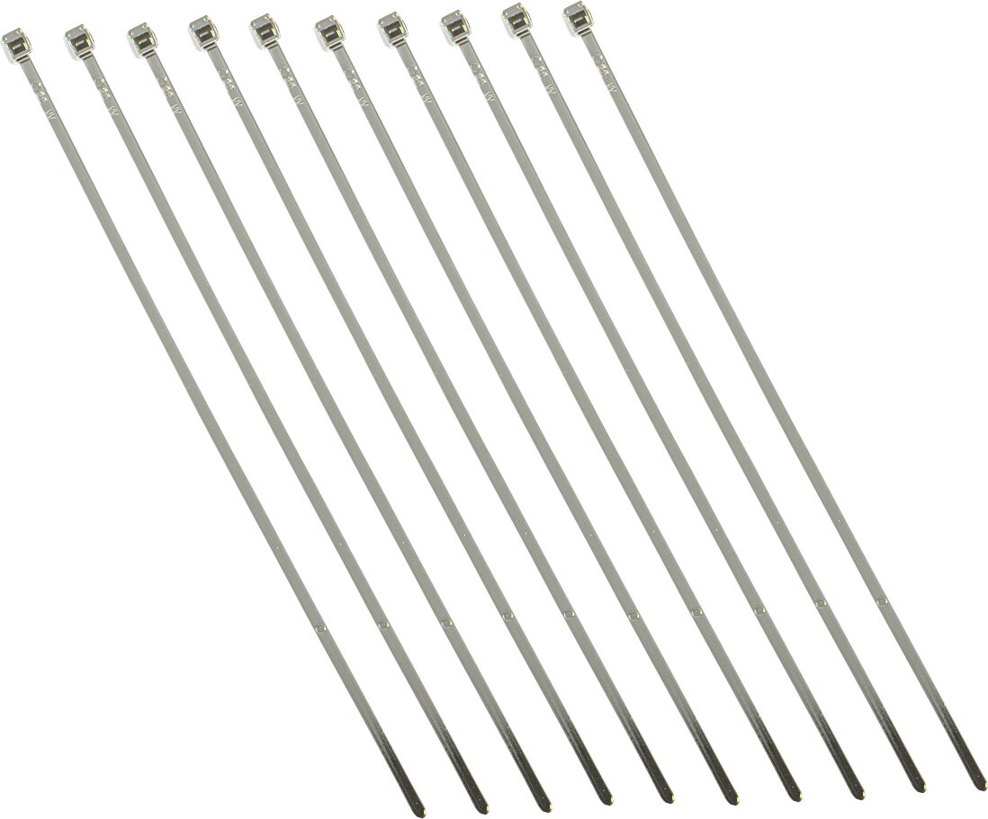 CHROME CABLE TIE 4 10 PK