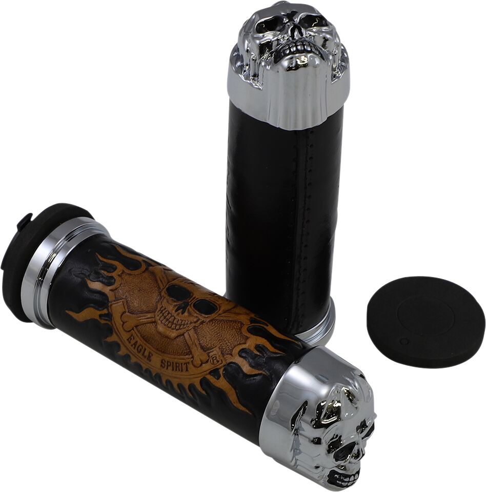 CHR SKULL GRIP W/PLN EYES