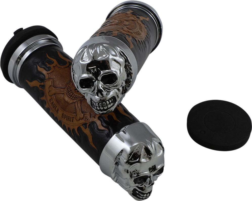 CHR SKULL GRIP W/PLN EYES