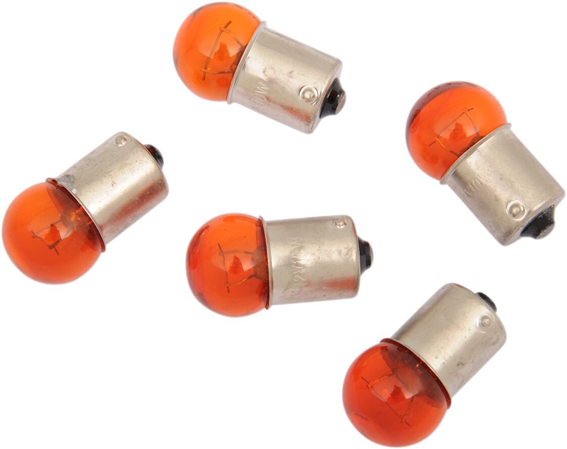 10W AMBER BULBS 5-PK